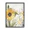 Stupell Industries Soft Sunflower Floral Black Framed Wall Art